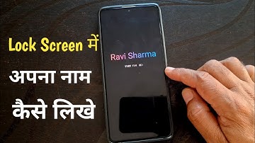 How to Write Your Name on the phone