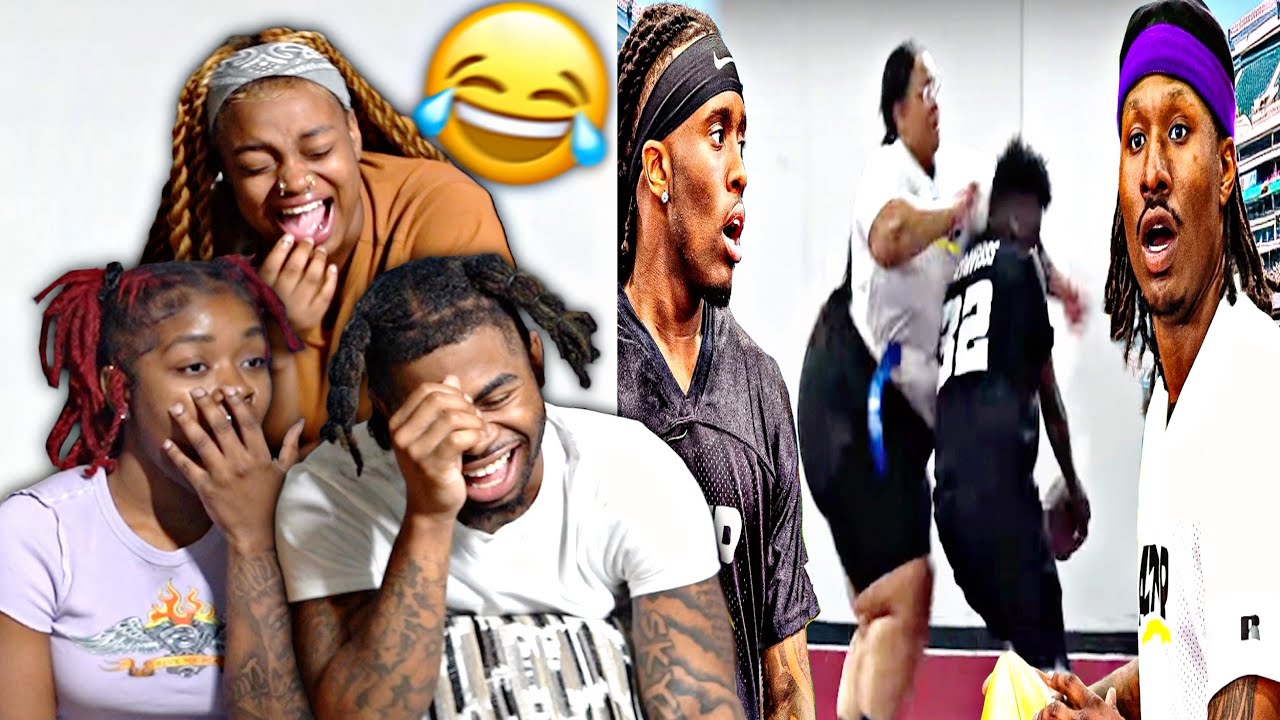 DAVIS GOT ROCKED😂 AMP BBW FOOTBALL | REACTION (RE-UPLOAD)