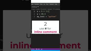 Types of comments in Python Language #shots #shortsvideo