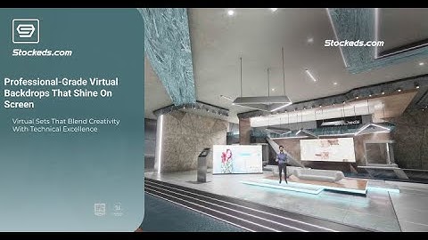 Talkshow GY8HF | Unreal Engine Corporate Virtual Set | Integrated With Aximmetry