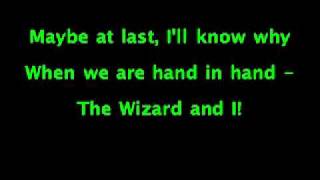 Video thumbnail of "The Wizard and I Wicked"