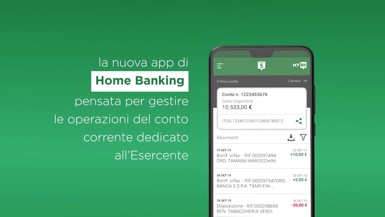 Portale Myb5 E Home Banking Banca 5