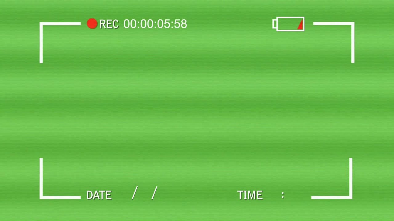 Green Screen Animation - VHS Video Camera Look - YouTube