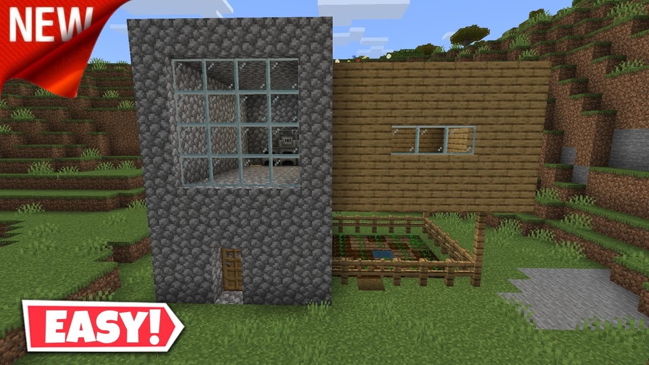 Very simple ! Minecraft house tutorial - YouTube
