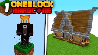 Sobreviví 100 días en ONE BLOCK en Minecraft Hardcore