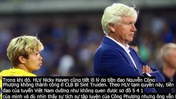 "Công Phượng rất thất vọng khi phải rời Bỉ về Việt Nam"