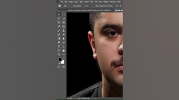 Make real mustache easily in realistic way in photoshop 2023 #photoshop #viralvideo