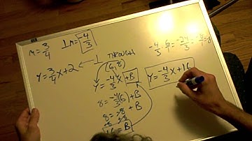 Video 10, Parallel & Perpendicular Lines, Part 2