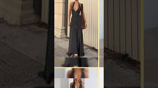 Polka Dot Halter Neck Maxi Dress