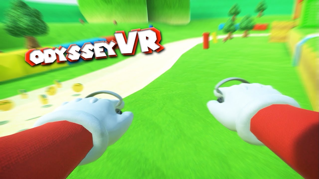 MARIO WALL JUMPS and DIVES in VR with WalkOMotion Odyssey VR Tech