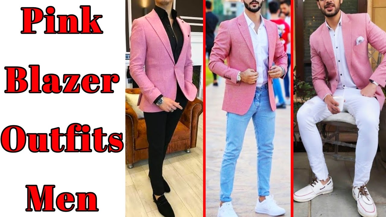 Pink Blazer Combination Outfit Ideas For Men || Men Blazer Outfit Ideas ||  by Look Stylish - YouTube