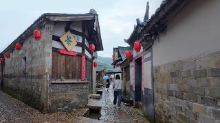 China’s 800-Year-Old Peitian Village, Walk Through Rainy Alleys 🇨🇳