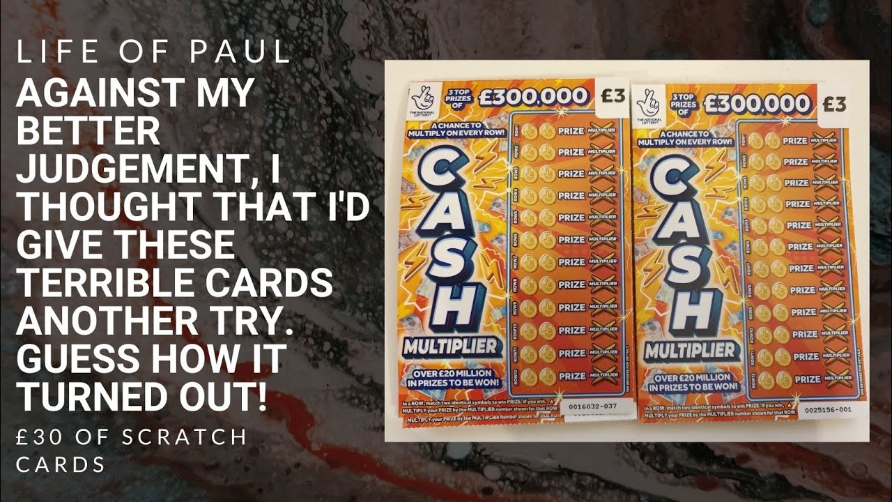 New £3 lottery scratch cards to enjoy.10 of the new Cash Multiplier Lotto Scratch Tickets.