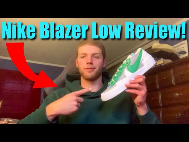 nike blazer low green spark