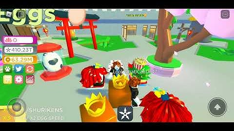 Doing op pet in ninja clicker simulator