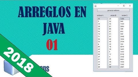Manejo de arreglos en java netbeans sesion 01 octubre 2017