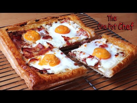 Bacon and Egg Breakfast Tart | One Pot Chef