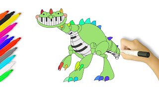 How to Draw Pianosaurus | Poppy Playtime Chapter 4