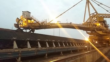 Coal Reclaiming process by Stacker/ reclaimer