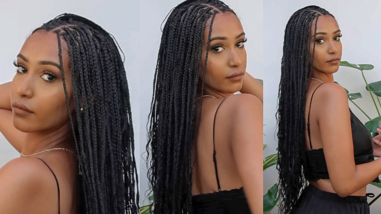 Впервые заплетаю себе косы без узлов!