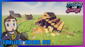 Minecraft - Building with Sausage - Small Animal Pen [Vanilla Tutorial 1.12]