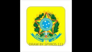 STICKER COAT OF ARMS BRAZIL