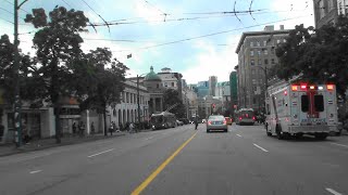 DRIVING ON EAST HASTINGS STREET, VANCOUVER, BRITISH COLUMBIA