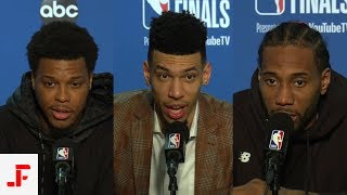 RAPTORS VS WARRIORS POST GAME 3 NBA FINALS INTERVIEW | LOWRY GREEN \& KAWHI | NBA SOUND | 06.05.2019