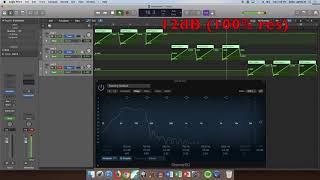 Subtractive Synthesis Low Pass Filter Test RetroSynth: Spectrum