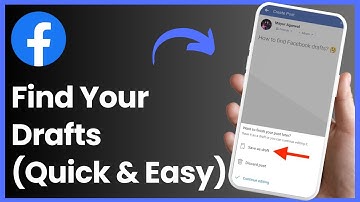 How To Find Drafts On Facebook !!!