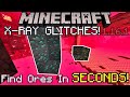 3 *NEW* MINECRAFT X-RAY GLITCHES in Bedrock 1.16! Find CAVES and ORES in SECONDS! Xbox PS4 PE Switch