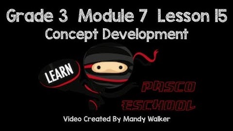 Grade 3 Module 7 Lesson 15 Concept Development