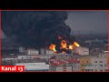 Ukrainian drones hit oil depot in St Petersburg