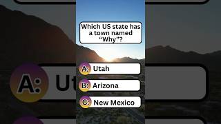 Which US state has a town named “Why”? #shorts #usafacts #usa