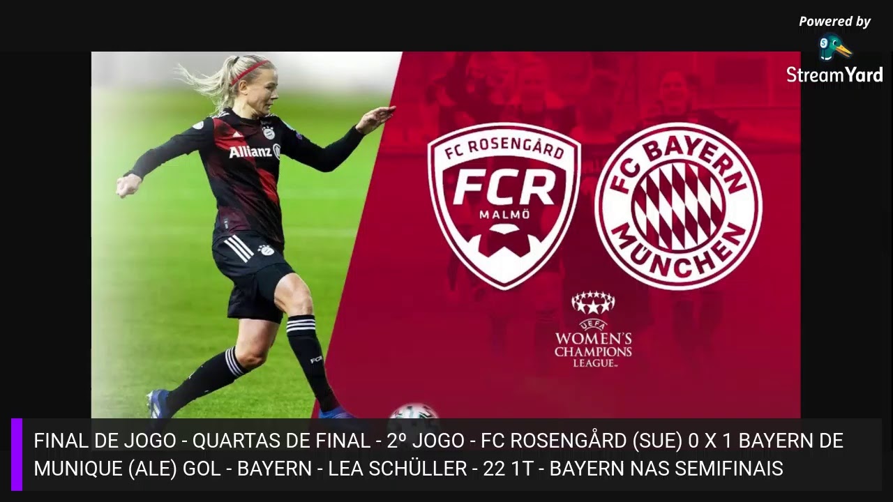 O Bayern nas quartas de final da UEFA Champions League feminina