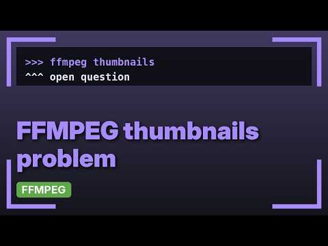 How to create a thumbnail from the middle of a video with FFmpeg? (5 Solutions!!)