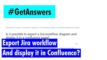 GetAnswers - Export Jira workflow display in Confluence