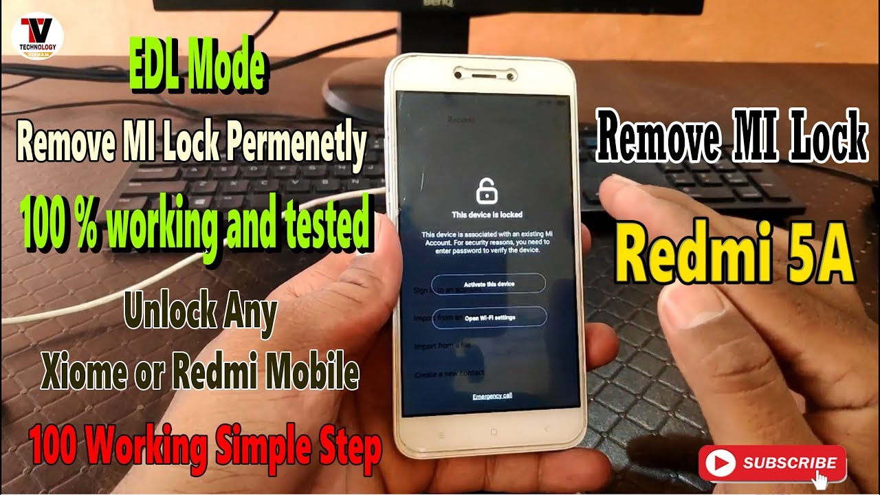 Redmi 5A Mi Account Remove || ByPass Mi Account Activation ...