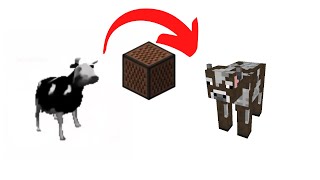 Polish Cow in Minecraft Note block