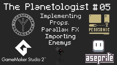 The Planetologist Devlog #05: Props Paralax + Enemy Wasp | GameMaker & Pixel Art