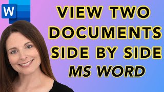 how to view two documents side by side in word