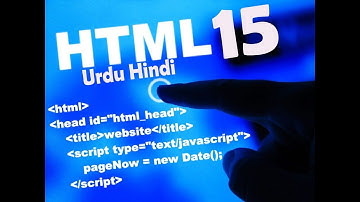 HTML Tutorials in Urdu-Hindi Part 15 HTML and CSS