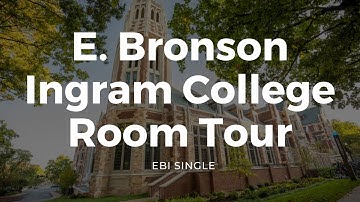 Vanderbilt University - E. Bronson Ingram College Single Room Tour Video