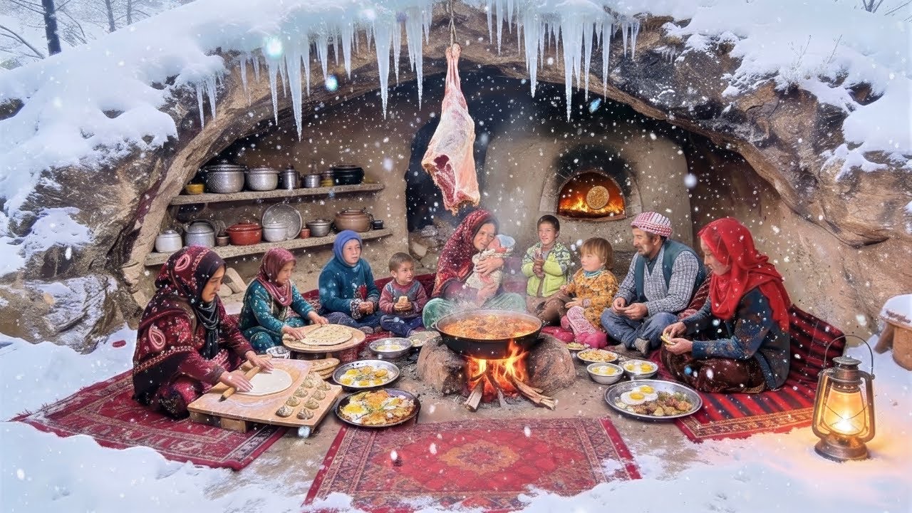 Как выжить в самой холодной пещере Афганистана | Семейная кухня в замерзшем каменном доме