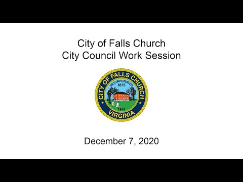 City Council Work Session December 7, 2020