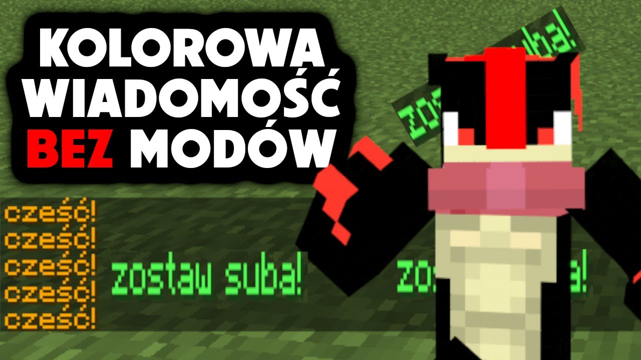 JAK ZROBIĆ KOLOROWĄ WIADOMOŚĆ NA CZACIE MINECRAFT 2024 - YouTube