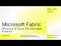Mirroring Azure SQL MI into Microsoft Fabric OneLake - Demo