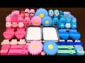 PINK vs BLUE! Mixing Random into GLOSSY Slime ! Satisfying Slime Video #328