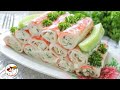 Фаршированные крабовые палочки   отличная закуска!!!