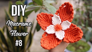 #8 DIY Modern Macrame Flower Tutorial 🌸 Easy Pattern 🌸 How to macrame by LIT decor 🌸